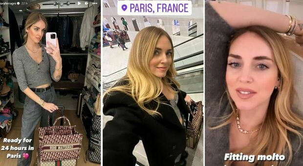 Chiara Ferragni vola a Parigi: «Chi vuole intendere intenda». Il messaggio nascosto dietro gli outfit per Sanremo