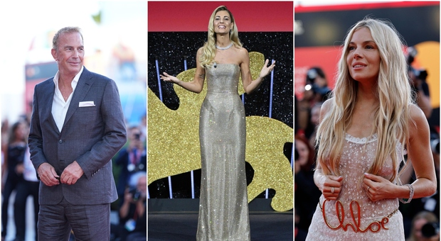 Mostra del Cinema, red carpet, le pagelle della serata finale: Kevin Costner elegante (8), Nanni Moretti "antico" (6), Sienna Miller fuori luogo (5) Mostra del Cinema, red carpet, le pagelle della serata finale: Kevin Costner elegante (8), Nanni Moretti "antico" (6), Sienna Miller fuori luogo (5)
