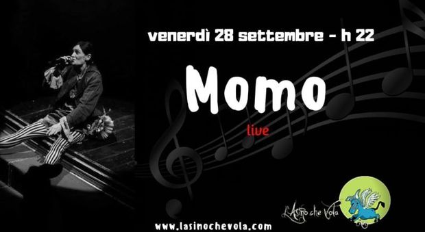 Roma, venerdì 28 settembre Momo in concerto a L'Asino che Vola
