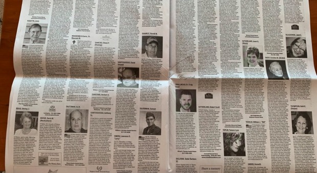 Coronavirus, Boston come Bergamo: sul Boston Globe 15 pagine di necrologi con i morti di Covid