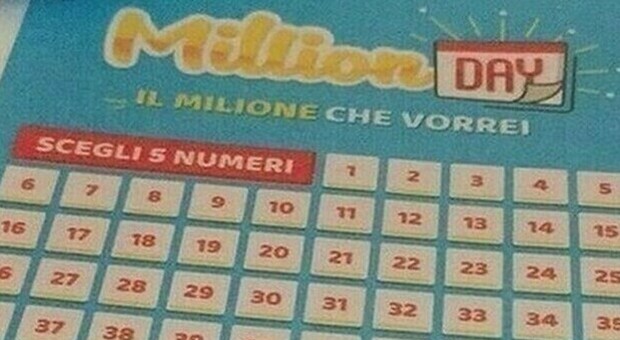 MillionDay, i cinque numeri vincenti di domenica 25 aprile 2021