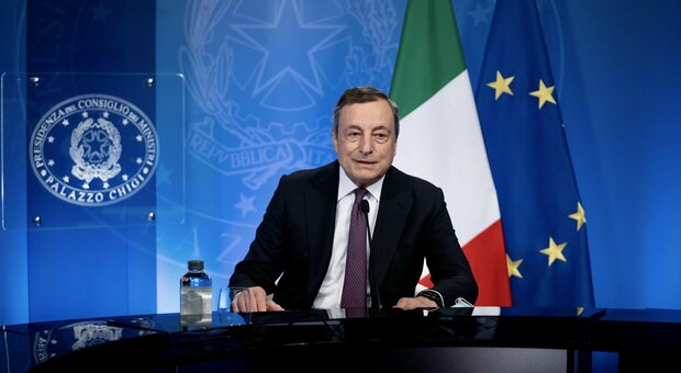 Il presidente del consiglio Mario Draghi