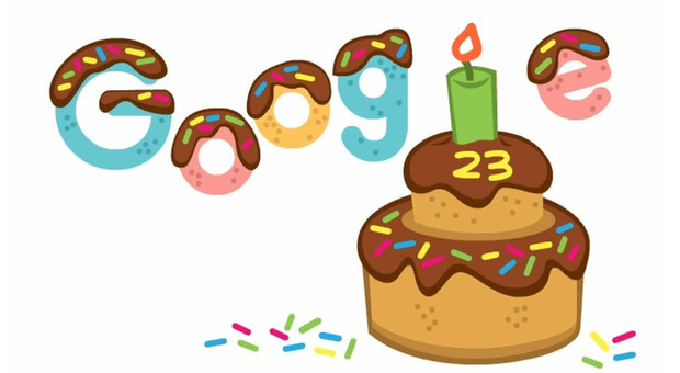 Buon compleanno Google: sconti e un doodle dedicato per festeggiare i primi 23 anni