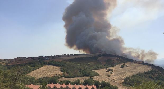 Incendi sulla provinciale a Domicella A Calitri e Lapio ancora roghi