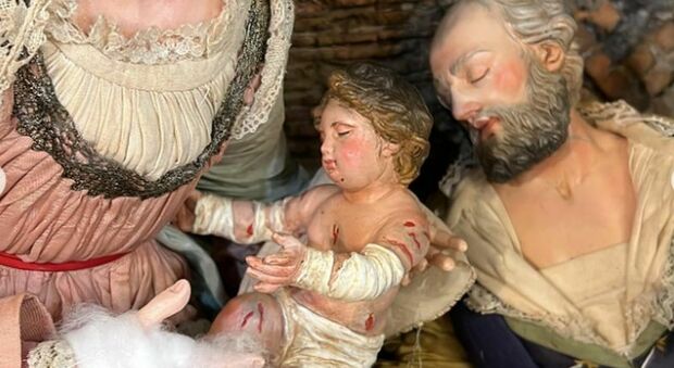 Madonna col bambino ferito