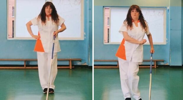 Bidella balla mentre fa le pulizie a scuola, pubblica i video sui social e viene licenziata: «Atti gravi, l'azienda non può tollerarli»