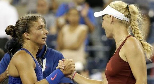 US Open, Errani fuori da Wozniacki «Troppa diferenza tra di noi»