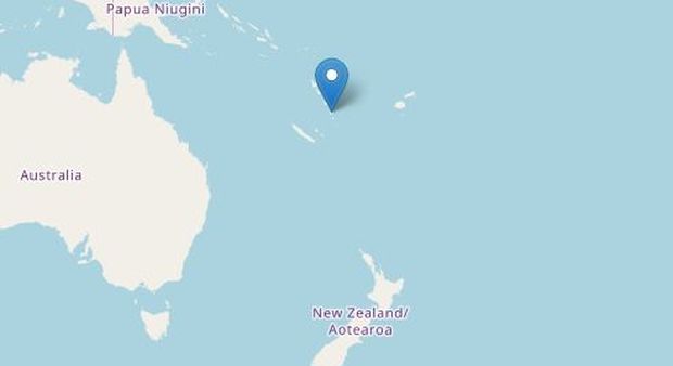 Terremoto, violenta scossa nell'arcipelago di Vanuatu
