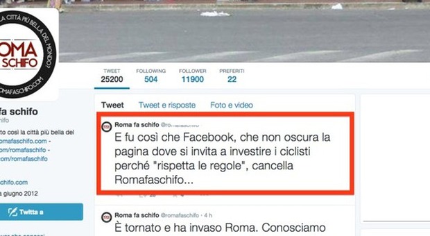 'Roma fa schifo' cancellata da Facebook. Gli autori: "Colpa dei tifosi della Lazio"