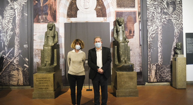 Le nuove sale del Museo degli Eremitani e l'assessore alla Cultura Andrea Colasio