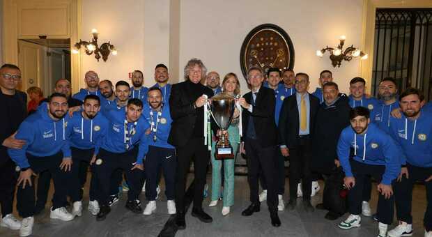 La premiazione del Napoli Futsal