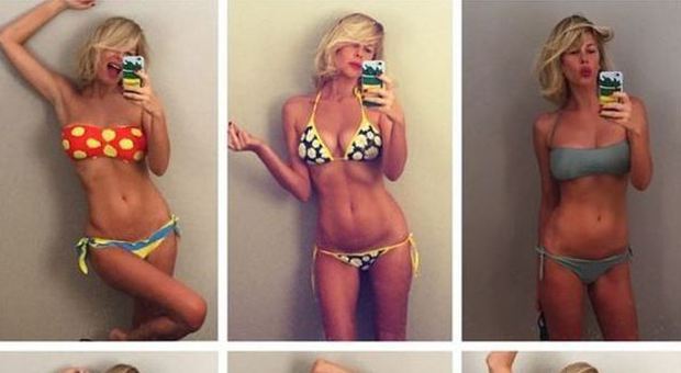 Alessia Marcuzzi in bikini su Instagram, prova costume superata