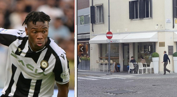 Udogie, incidente nella notte a Udine: in Mercedes travolge i tavolini di un bar