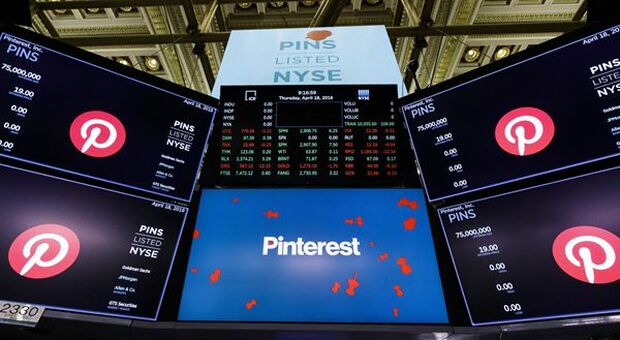 Pinterest crolla al Nyse, boom dei ricavi ma perde utenti