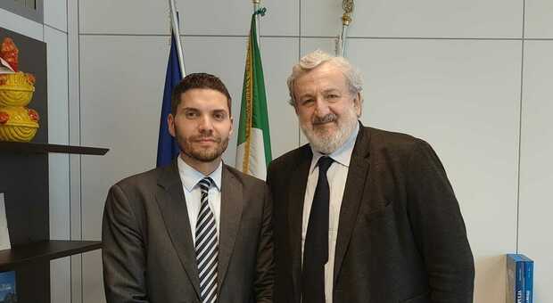 Michele Emiliano con Alessandro Leoci