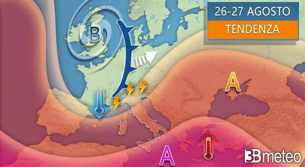 Ciclone nord europeo, ultimi giorni di caldo? Pioggia e venti forti: temperature in discesa fino ai 15-20 gradi