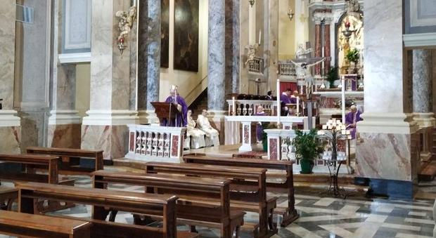 Il vescovo Pavanello celebra la messa al santuario del Pilastrello di Lendinara in diretta su facebook