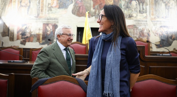 Costanzo Jannotti Pecci con Valeria Valente