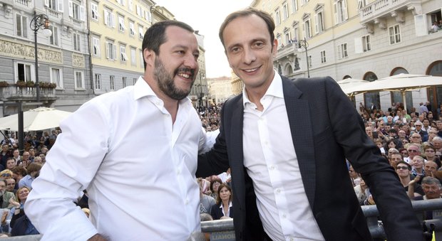 Fedriga insieme a Matteo Salvini