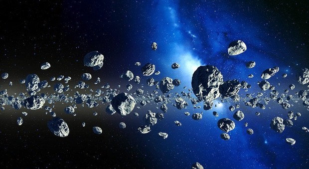 Asteroidi in una rappresentazione artistica