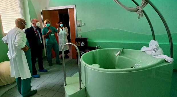 La sala per il parto in acqua nell'ospedale di Feltre
