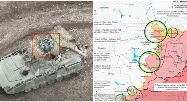 Ucraina, la ciittà di Chasiv Yar è «carbonizzata». Russia, «Usata arma chimica contro le forze di Kiev»