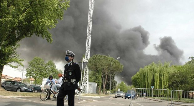 L'incendio alla De' Longhi il 18 aprile del 2007