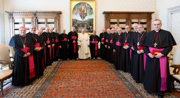 L'incontro dei vescovi con il papa