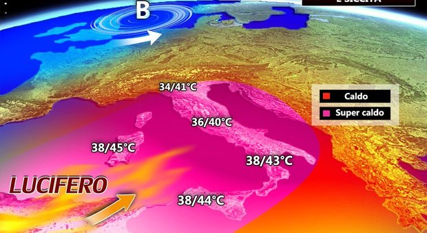 Caldo torrido nel Lazio, in Puglia e in Sicilia: temperature fino a 43 gradi