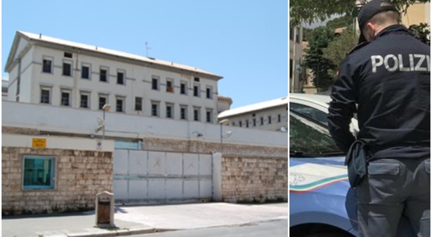 Detenuto evade dal carcere di Bari: ingoia una lametta, dà una testata a un poliziotto e poi la fuga