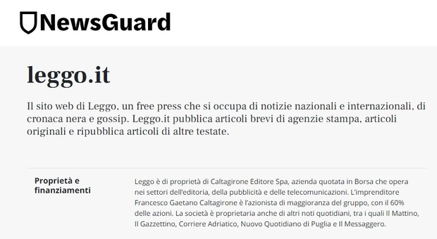 NewsGuard, sbarca in Italia il bollino anti fake news: Leggo promosso a pieni voti