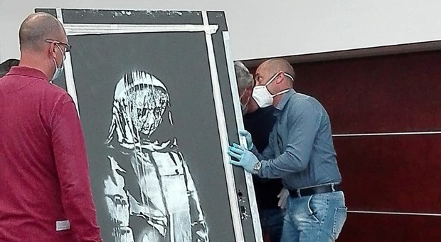 Il murales di Banksy ritrovato
