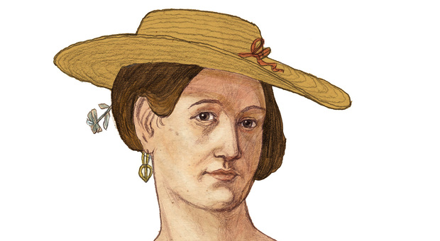 Maria Boscola (XVIII secolo, nascita e morte sconosciute), campionessa del remo, ILLUSTRAZIONE di Matteo Bergamelli