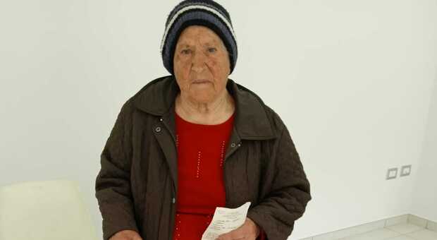 Cristina Iannella, 103 anni questa mattina al voto