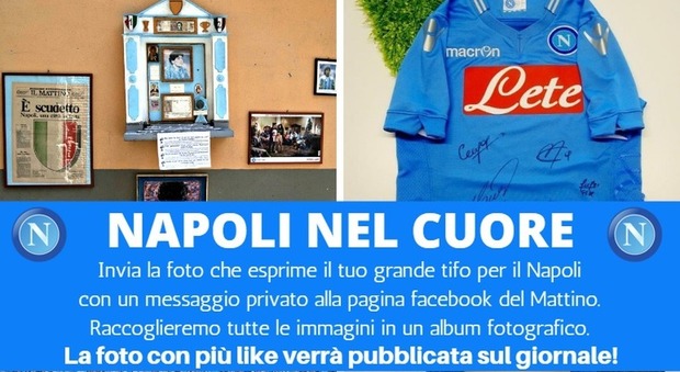 «Napoli nel cuore»: invia al Mattino.it la foto che racconta la tua passione azzurra