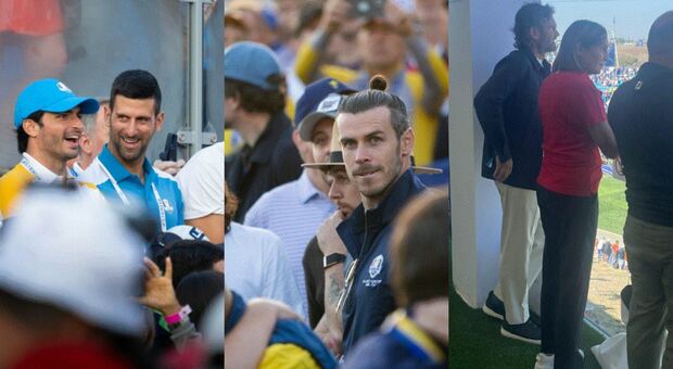 Ryder Cup 2023, Djokovic, Bale e Sainz tifosi vip (in mezzo al pubblico): «Qui l'atmosfera è unica»