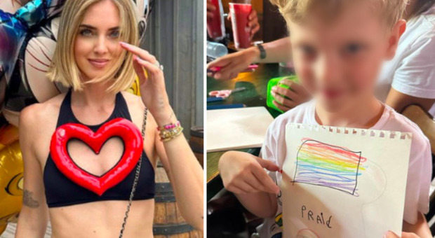 Chiara Ferragni, Leone e quel disegno sul Pride: pioggia di critiche dai fan. «Coinvolgere i bambini è troppo»