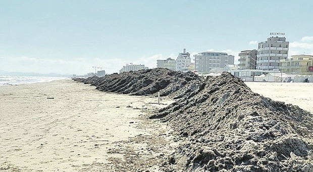 Senigallia, spiaggia di velluto coperta di detriti: «Bel biglietto da visita per Pasqua»