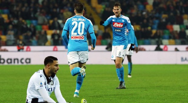 Udinese-Napoli 1-1, Zielinski non basta, Ancelotti non supera la crisi
