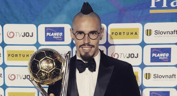 Hamsik pallone d’oro in Slovacchia: è l'ottavo trofeo per Marek