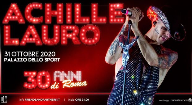 Achille Lauro in concerto nel 2020: un "viaggio" nel tempo per il suo compleanno e i "30 anni di Roma"