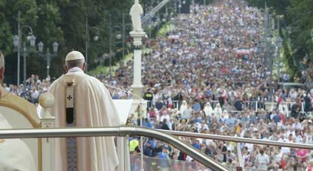 Il papa durante la Gmg a Cracovia