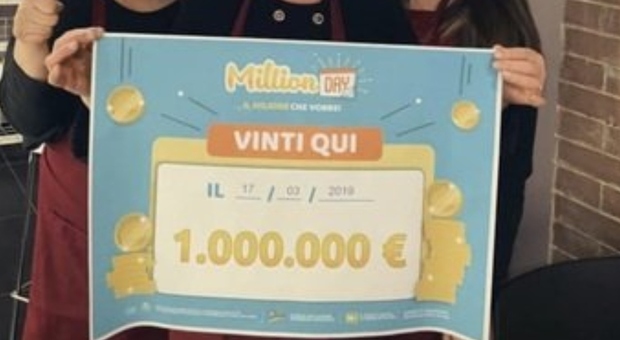 MillionDay, colpo grosso a Pescara: fortunato giocatore vince un milione di euro