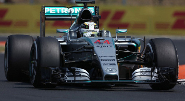 La Mercedes di Lewis Hamilton a Budapest
