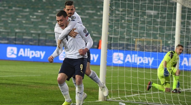 Italia, prima vittoria in Bulgaria: decisivi i gol di Belotti e Locatelli