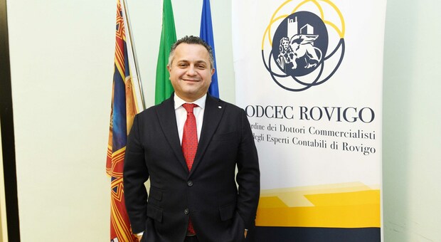 Il presidente dell'Ordine dei dottori commercialisti di Rovigo, Riccardo Borgato