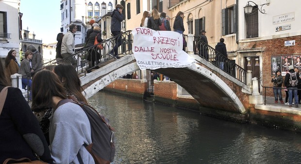 venezia protesta al liceo marco polo