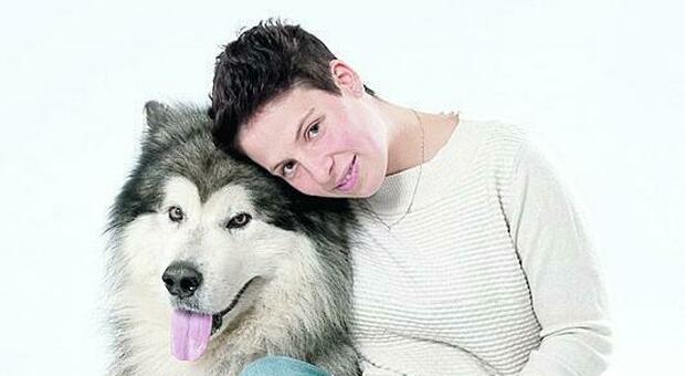 Katy Bortolaso con il suo cane