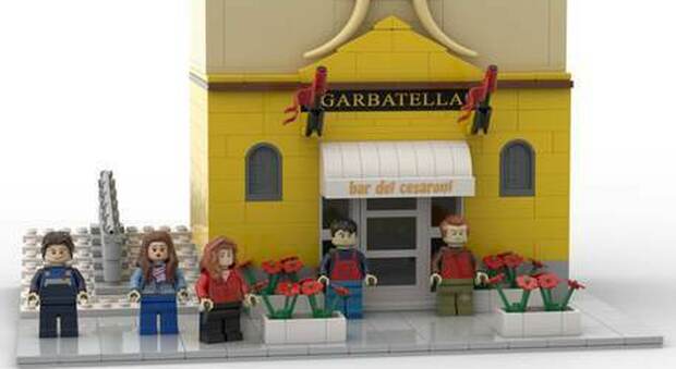 I Cesaroni, la celebre serie tv, diventa di Lego: tutti i protagonisti e il bar costruito col noto marchio