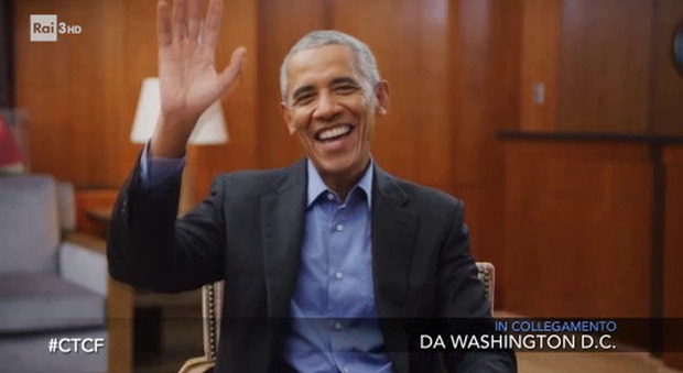 Barack Obama da Fazio: «Ciao!». Il saluto in italiano, il libro, la sua Michelle, la vita alla Casa Bianca: il racconto